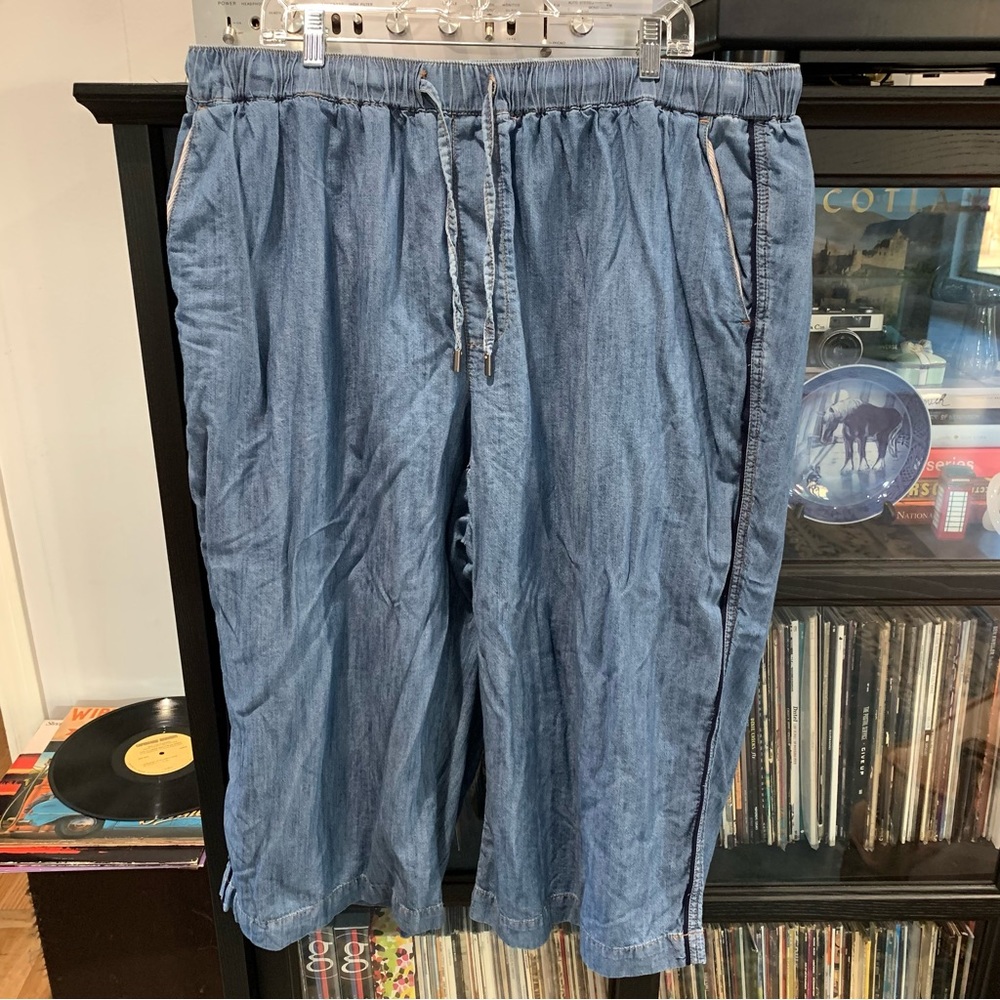 Wildfang chambray drawstring pants